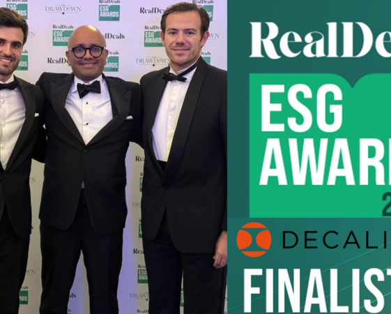 DECALIA as a finalist at the RealDeals ESG Awards 2024